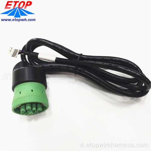 90 độ Deutsch SAE J1939 Cáp kết nối 9pin